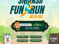 KAI Daop 7 Madiun Hadir Lebih Dekat dalam Event “Smansa Fun Run With KAI” di Kota Jombang