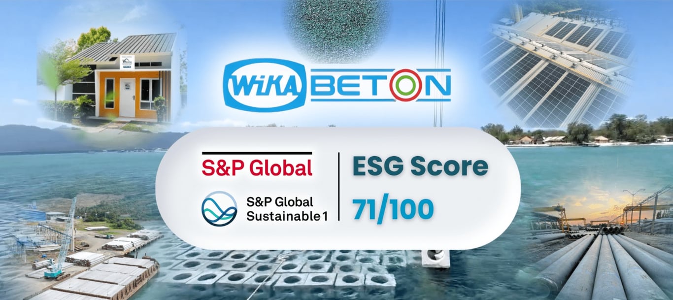 Skor ESG Tinggi dan Free Float Saham Kuat, WIKA Beton Wakili  Emiten Indonesia Berstandar Global