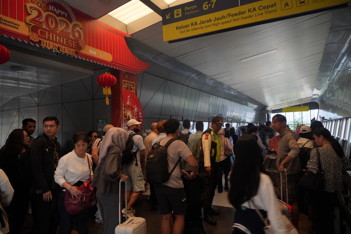 KAI Daop 2 Bandung Layani 92ribu Pelanggan KA Jarak Jauh Selama Long Weekend Imlek 2026