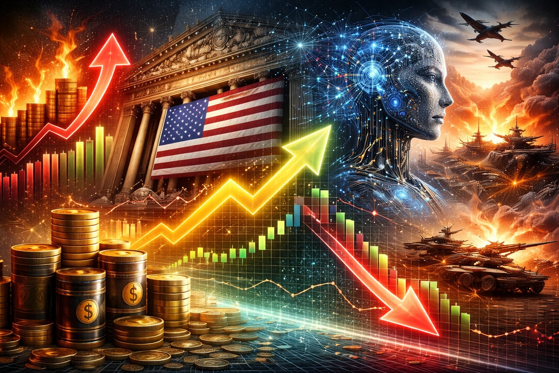 Pasar Global Mixed: Inflasi, AI, dan Geopolitik Tekan Wall Street